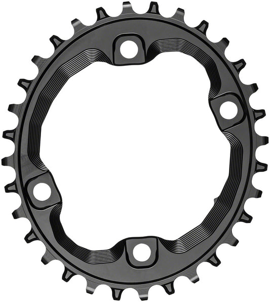 absoluteBLACK Oval 96 BCD Chainring - 32t, 96 Shimano Asymmetric BCD, 4-Bolt, Requires Hyperglide+ Chain, Black