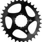 RaceFace Narrow Wide Oval Chainring: Direct Mount CINCH, 28t, Black
