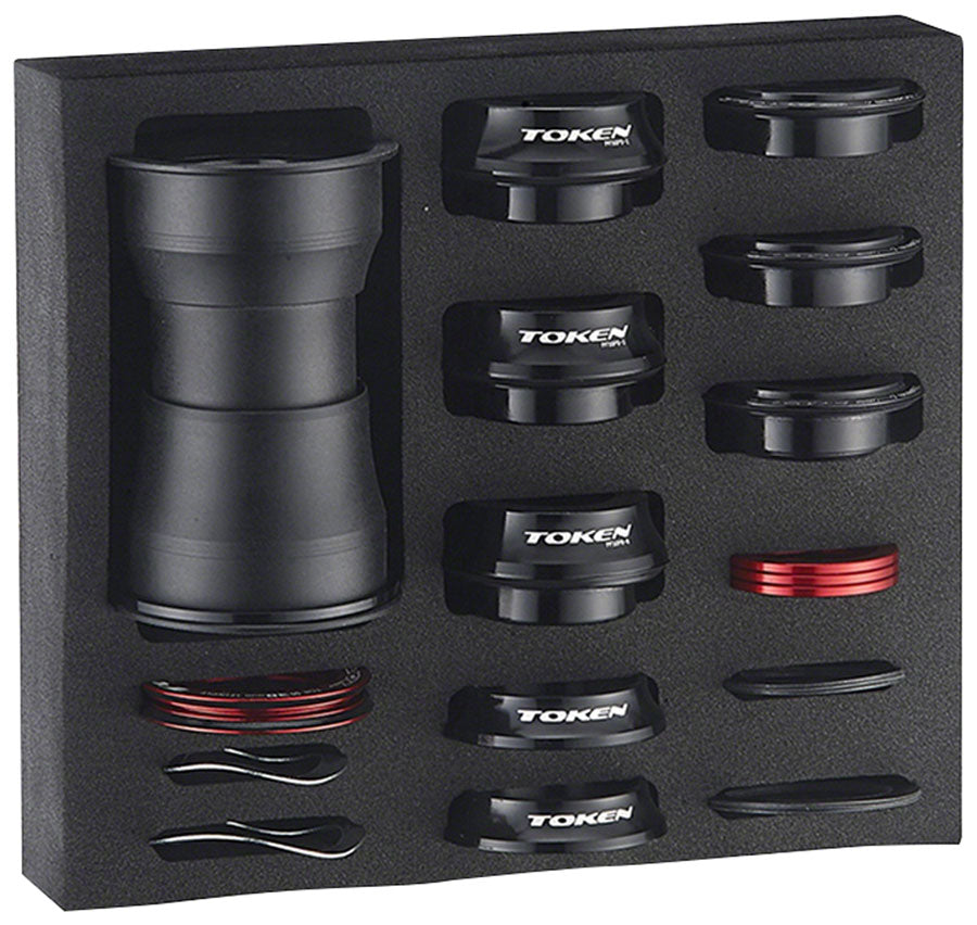 Token PF71 Savior 7-N-1 Press Fit Package - 386/ 392/PF30 Shimano Bottom Black