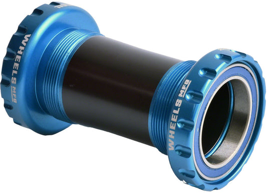 Wheels Manufacturing BSA Bottom Bracket - DUB Spindle, ABEC 3, Teal