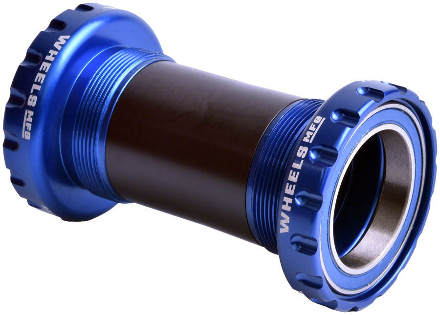 Wheels Manufacturing BSA Bottom Bracket - DUB Spindle, ABEC 3, Blue