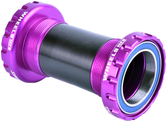 Wheels Manufacturing BSA Bottom Bracket - DUB Spindle, ABEC 3, Purple