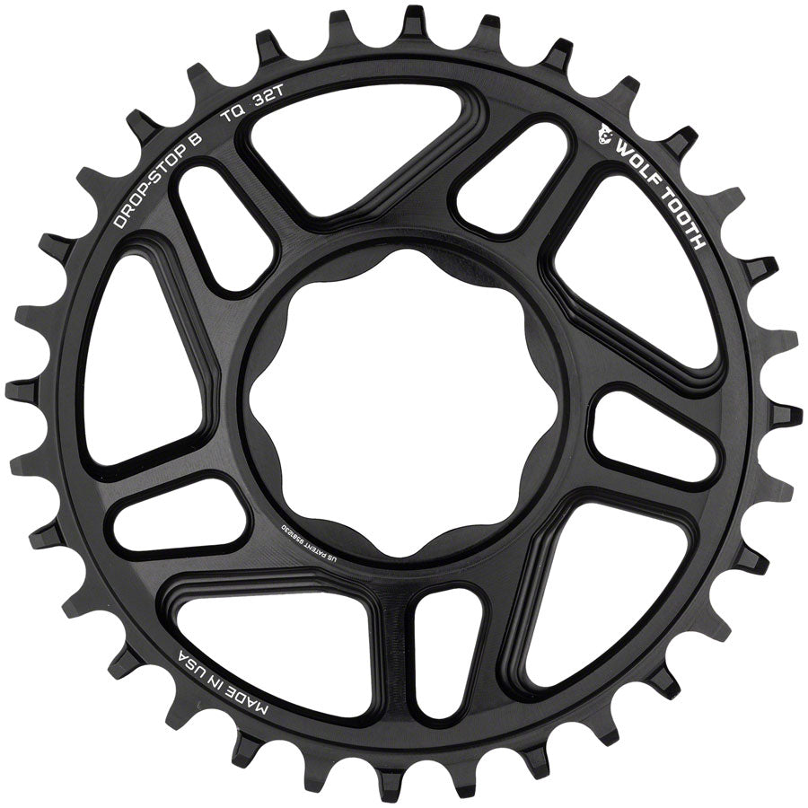 Wolf Tooth Trek TQ Direct Mount Chainring - Drop-Stop B, 30T, Black