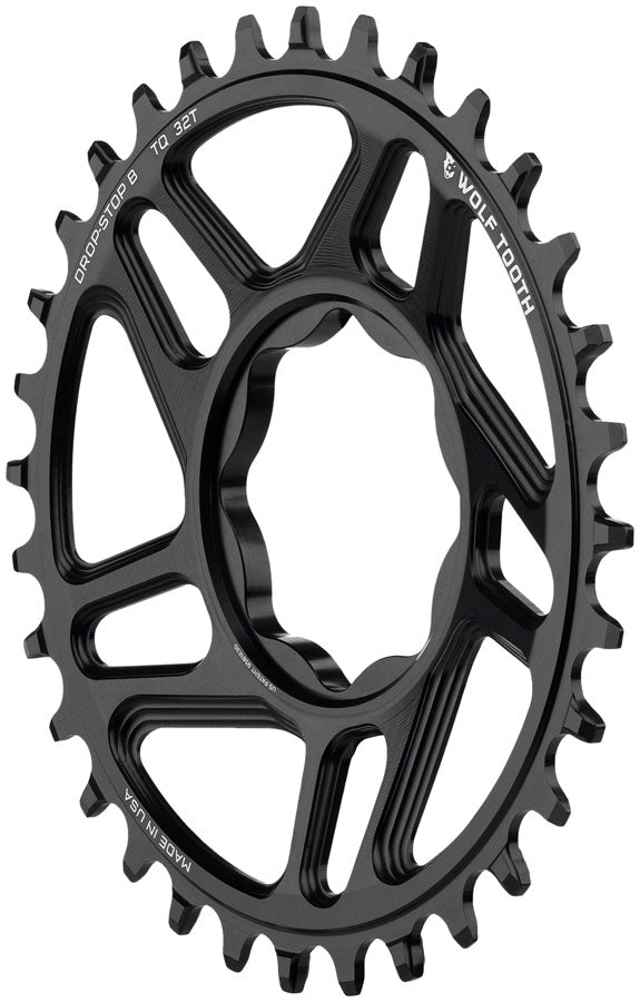 Wolf Tooth Trek TQ Direct Mount Chainring - Drop-Stop B, 30T, Black