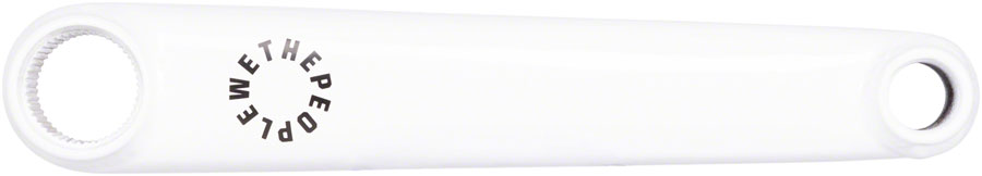 We The People Logic Crankset - 170mm, Mid Bottom Bracket Included, White