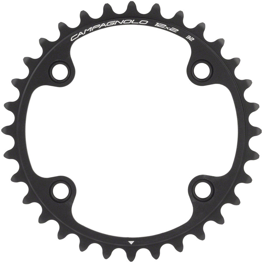 Campagnolo Chorus 12-Speed Chainring and Bolt Set - 32t, 96mm Campagnolo Asymmetric, 4-Bolt, Black