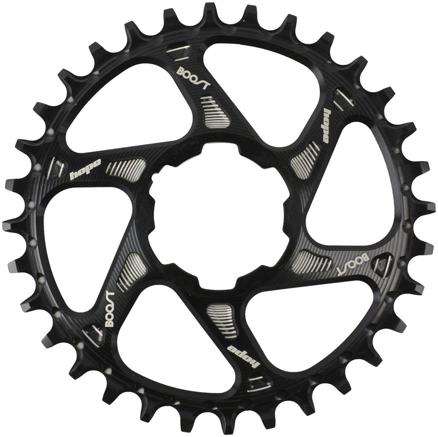 Hope Spiderless Retainer Chainring - 34t, Boost, Hope Direct Mount, Black