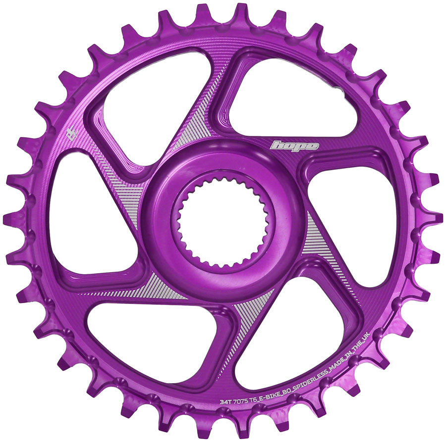 Hope Bosch Gen 4 eBike Chainring - 34t, Purple