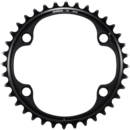 Shimano Dura-Ace FC-R9200 12-Speed Chainring - 36t, Asymmetric 110 BCD, Black, NH