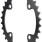 Full Speed Ahead Omega/Vero Pro Steel Road Double Chainring - 32t, 90 BCD, Steel, N-11, Black