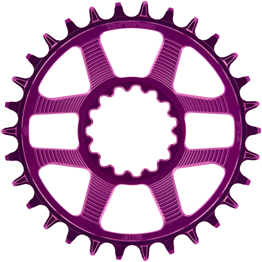 e*thirteen Helix R Guidering - 30t, 11/12-Speed, 52/55mm Flip Flop CL, 3/5mm Offset, e*thirteen DM, Eggplant