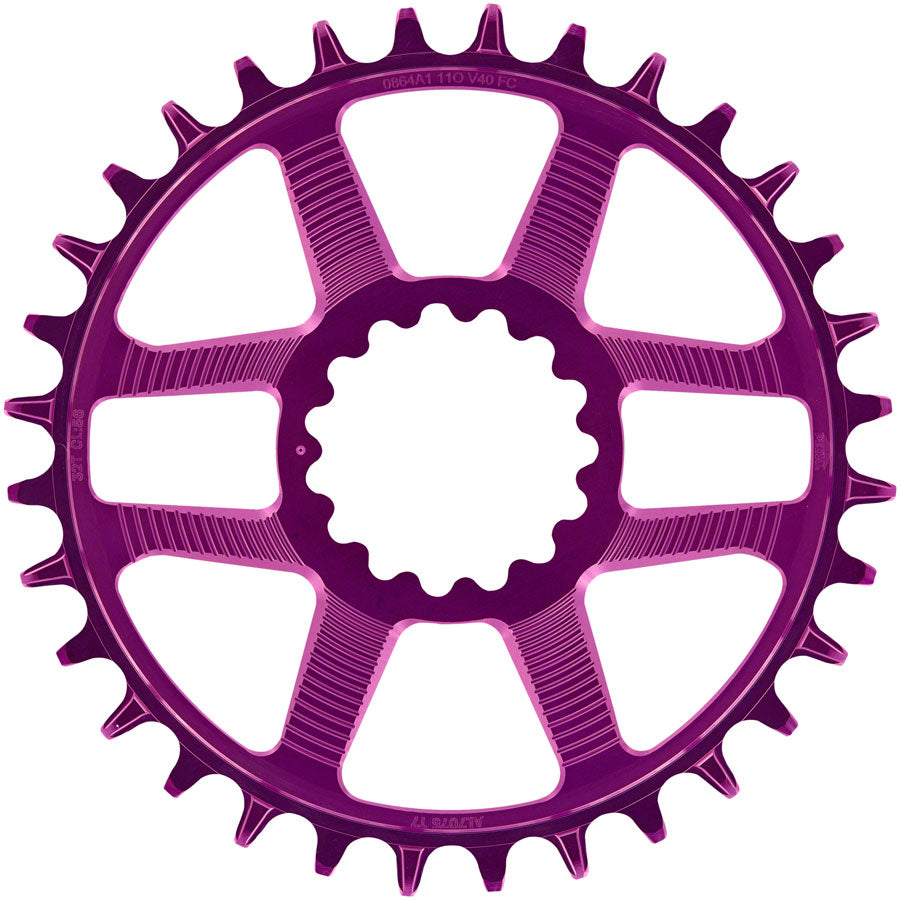 e*thirteen Helix R Guidering - 32t, 11/12-Speed, 52/55mm Flip Flop CL, 3/5mm Offset, e*thirteen DM, Eggplant