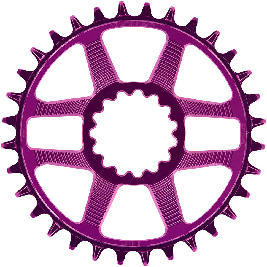 e*thirteen Helix R Guidering - 32t, 11/12-Speed, 52/55mm Flip Flop CL, 3/5mm Offset, e*thirteen DM, Eggplant
