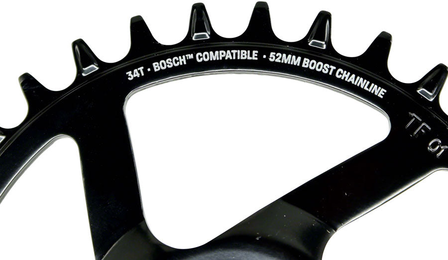 e*thirteen e*spec Steel Direct Mount Chainring -  36T, Bosch CX Gen4, Black
