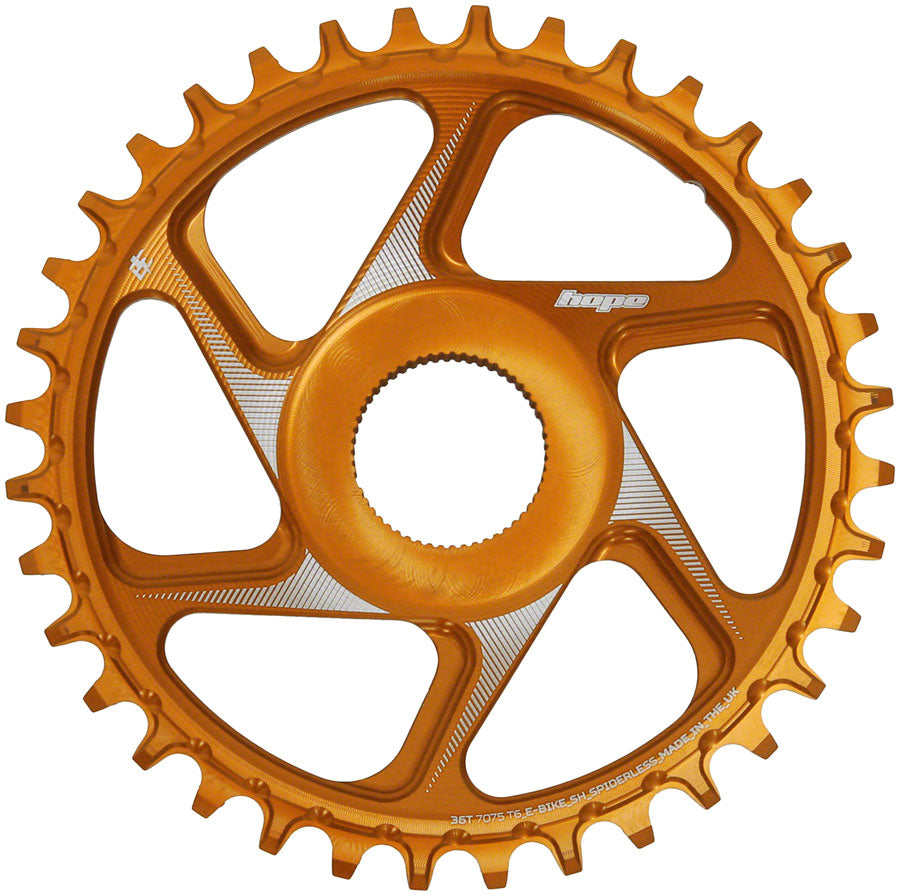 Hope Shimano eBike Chainring - 36t, Orange