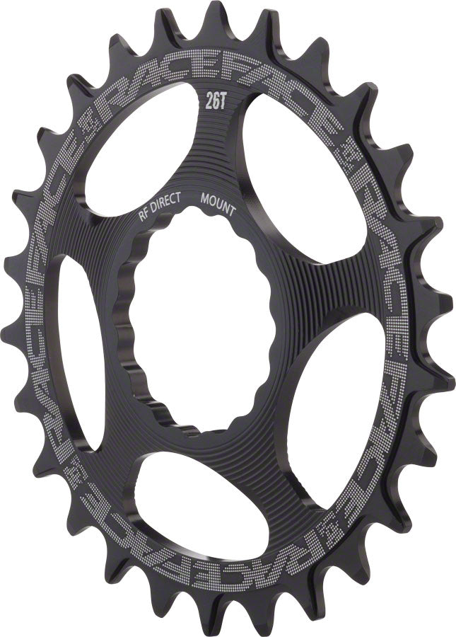 RaceFace Narrow Wide Chainring: Direct Mount CINCH, 38t, Black