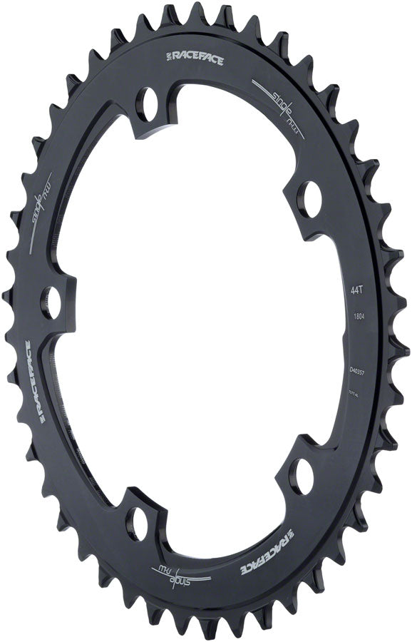 RaceFace Narrow Wide Chainring: 130mm BCD, 44t, Black