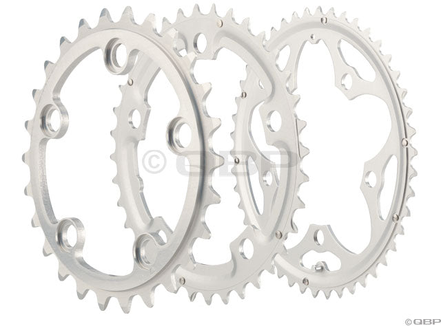 Supershift Pro Triple Chainring Set 26/36/46T 74/110mm 5-Bolt: Silver