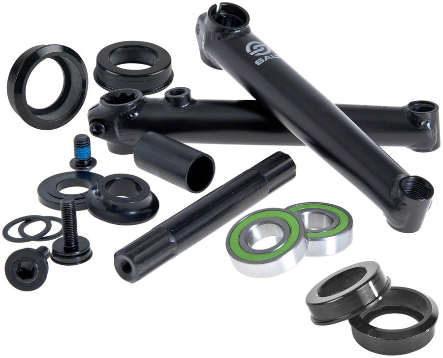 Salt Rookie Crank - 175mm, Includes Mid Bottom Bracket, 19mm Spindle, Black