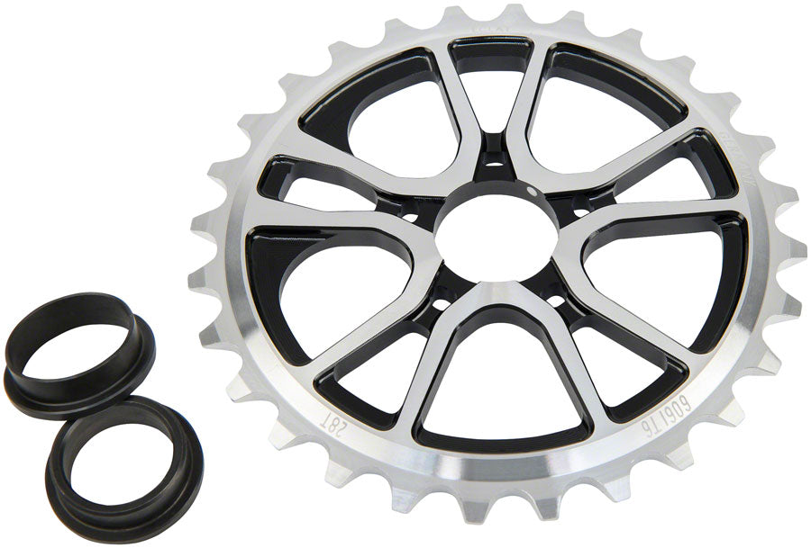 Eclat RS Sprocket - 25t, Silver/Black