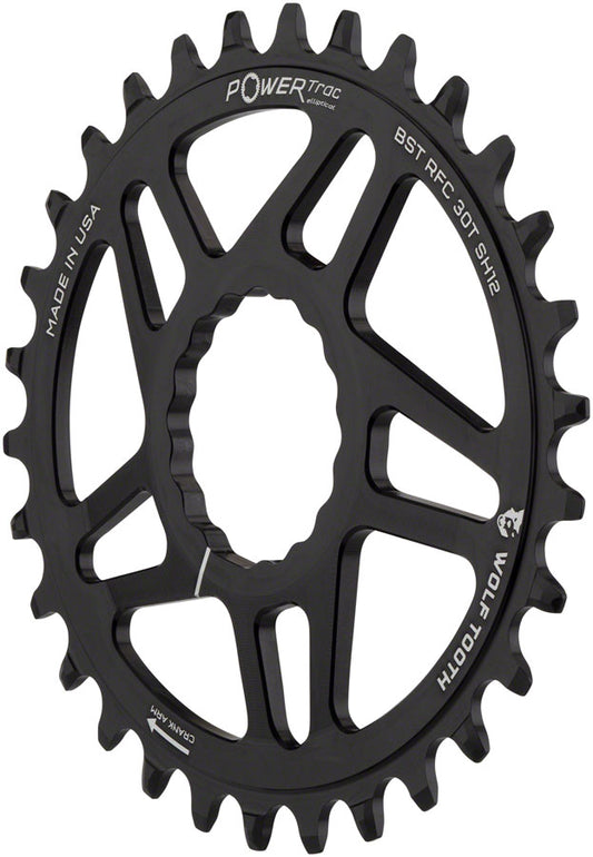 Wolf Tooth Elliptical Direct Mount Chainring - 32t, RaceFace CINCH Boost, Drop-Stop ST for Shimano 12 Speed HG+, Black