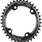 Wolf Tooth Elliptical Shimano 110 Asymmetric BCD Chainring - 38t, 110 Asymmetric BCD, 4-Bolt, Drop-Stop, For Shimano GRX Cranks, Black