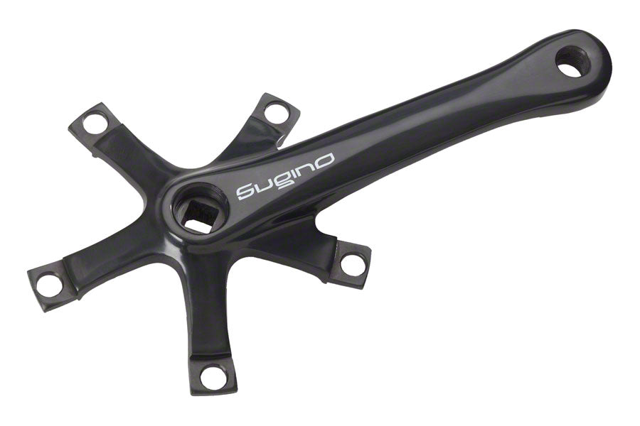 Sugino RD2 Crank Arm Set - 170mm, Single Speed, 130 BCD, Square Taper JIS Spindle Interface, Black