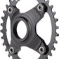 Shimano STEPS SM-CRE80-B Chainring - 34T Without Chainguard, 55mm Chainline, Black