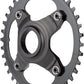Shimano STEPS SM-CRE80-B Chainring - 38T Without Chainguard, 55mm Chainline, Black