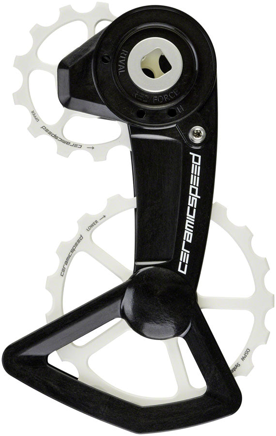 CeramicSpeed OSPW X Pulley Wheel System for SRAM AXS XPLR - Coated Races, Alloy Pulley, Carbon Cage, White Cerakote