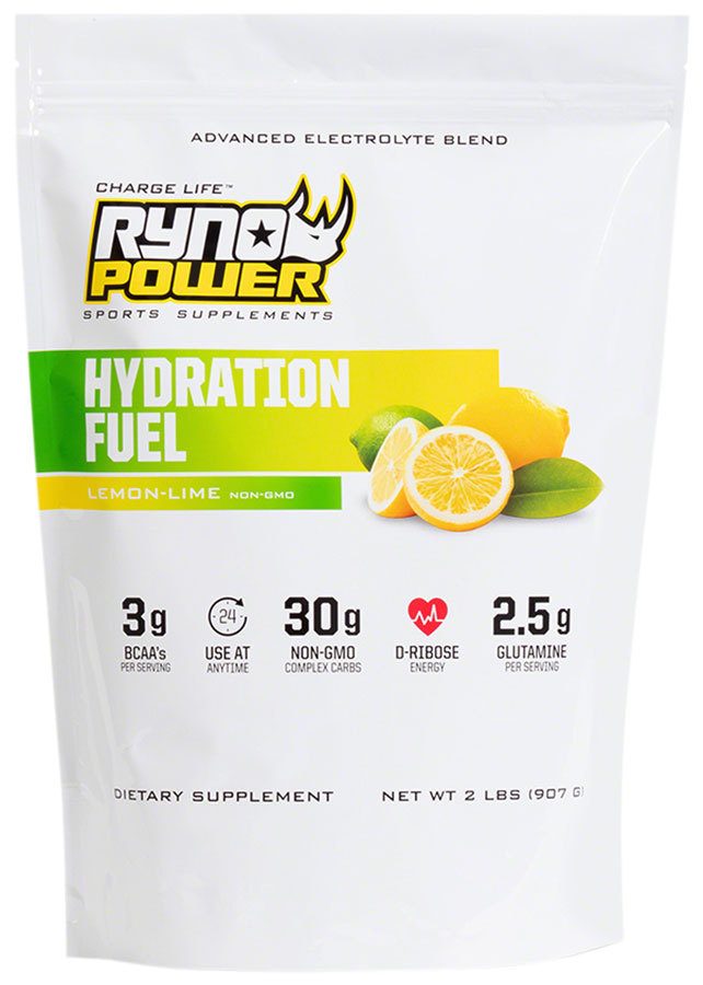 Ryno Power Hydration Fuel Drink Mix - Lemon Lime, 20 Servings (2 lbs.)