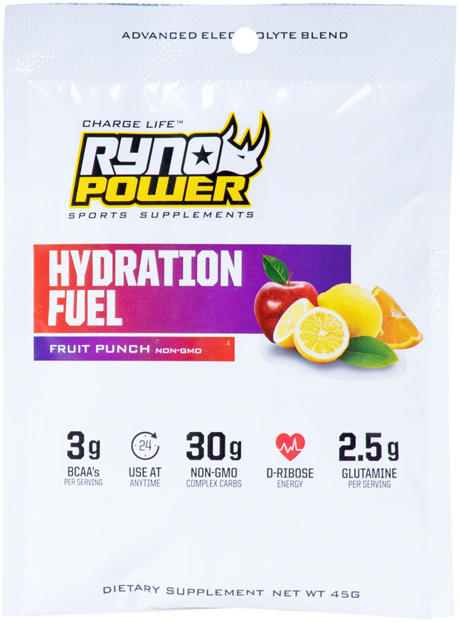 Ryno Power Hydration Fuel Drink Mix - Fruit Punch, Single Serving
