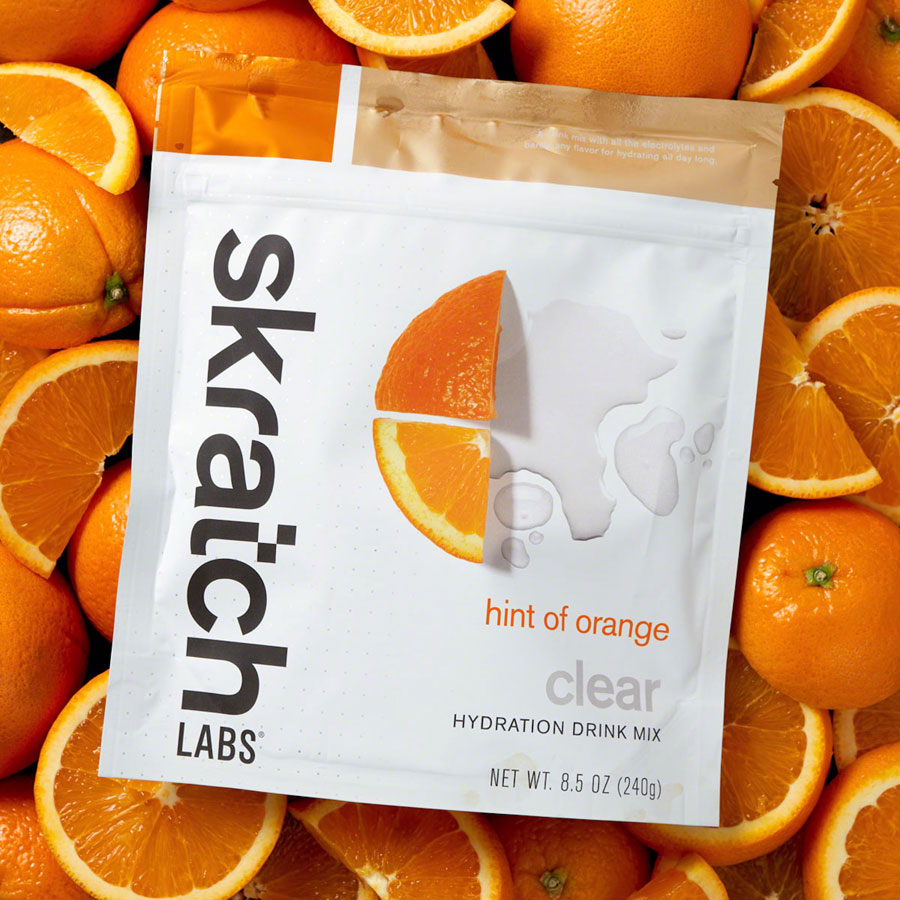 Skratch Labs Clear Hydration Drink Mix - Hint of Orange, 16-Serving Resealable Pouch