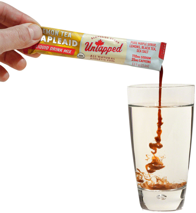 UnTapped Mapleaid Drink Mix - Lemon Tea, Liquid Concentrate, Box of 20 Single Serve Packets