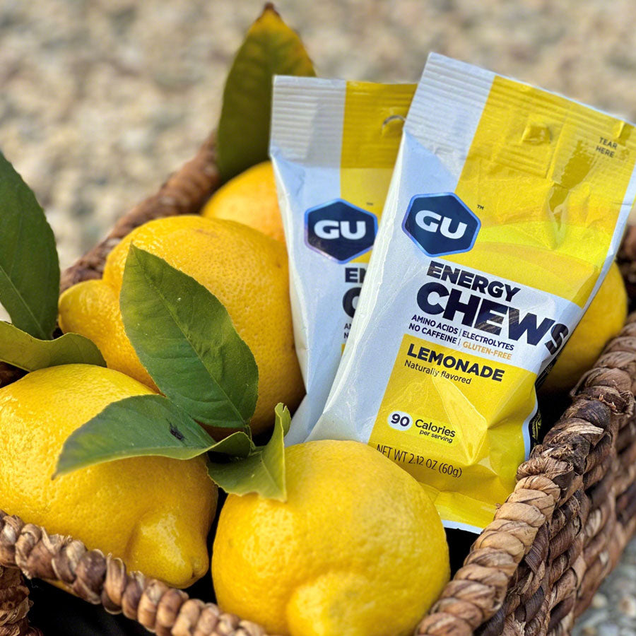 GU Energy Chews - Lemonade, Box of 12 Bags