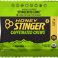 Honey Stinger Caffeinated Energy Chews - Stingerita Lime, Box of 12 Packets