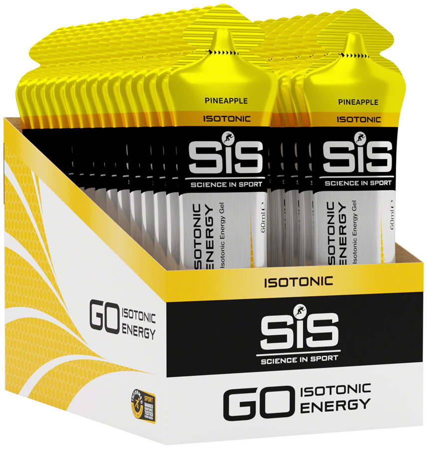 SIS Science in Sport Nutrition GO Isotonic Energy Gel - Pineapple, Box of 30