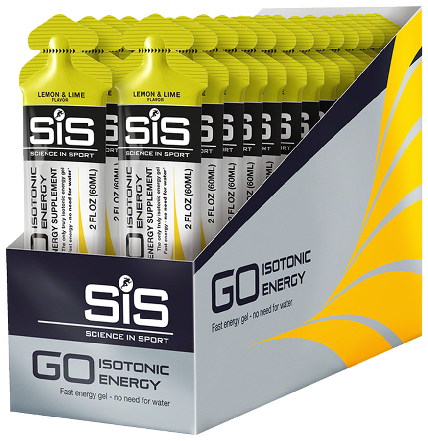 SIS Science in Sport Nutrition GO Isotonic Energy Gel - Lemon Lime, Box of 30
