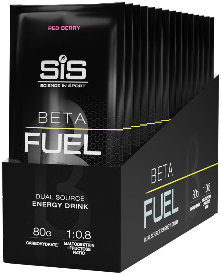 SIS Science in Sport Nutrition Beta Fuel Drink Mix Powder - Red Berry, Box of 15