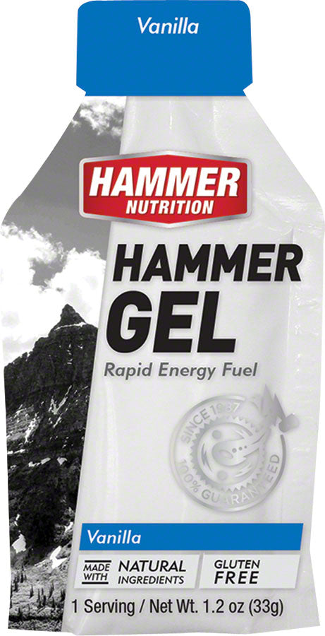 Hammer Gel: Vanilla, 24 Single Serving Packets