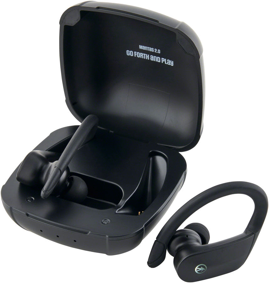 Outdoor Tech Mantas 2.0 Wireless Earbuds with Rechargable Case - Black