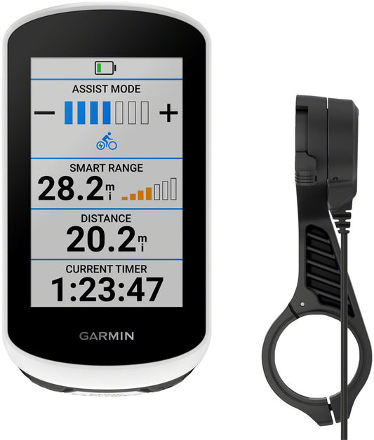 Garmin Edge Explore 2 Bike Computer Power Mount Bundle - GPS, Wireless, Black