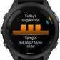 Garmin Forerunner 265S GPS Smartwatch - 42mm, Black Bezel and Case, Black/Amp Yellow Silicone Band