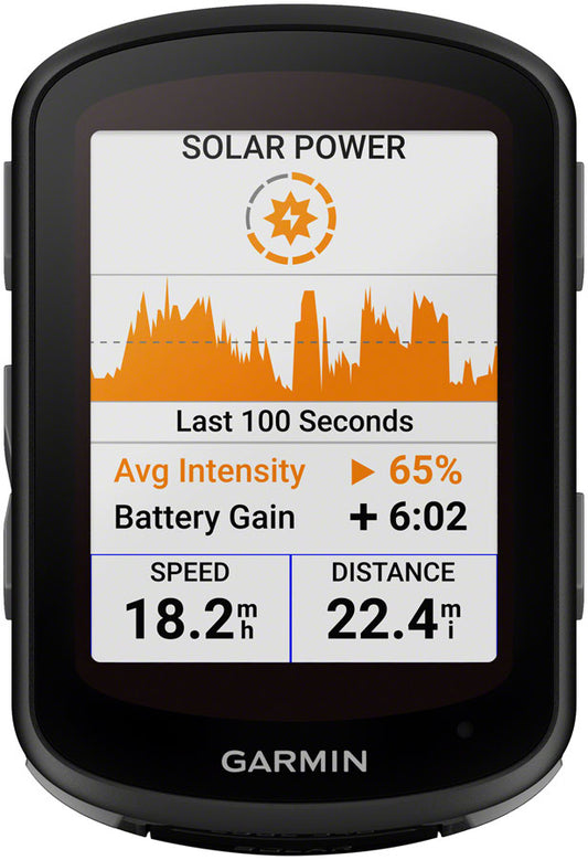 Garmin Edge 540 Solar Bike Computer - GPS, Wireless, Black