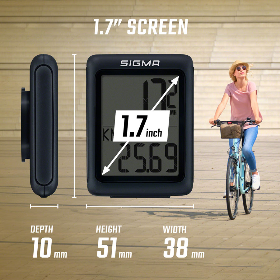 Sigma BC 5.0 WL ATS Bike Computer - Wireless, Black