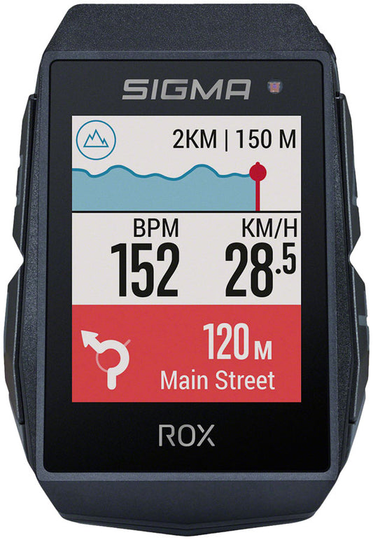 Sigma ROX 11.1 EVO GPS Bike Computer - Wireless, Rechargeable, Black