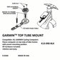 K-EDGE Garmin Top Tube Mount - Black