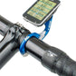 K-EDGE Garmin Race Handlebar Mount: 31.8mm, Blue/Silver