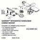 K-EDGE Integrated Handlebar System Combo Mount for Garmin