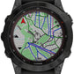 Garmin fēnix 7 Sapphire Solar GPS Smartwatch - 47mm, Black DLC Titanium Case, Black Band